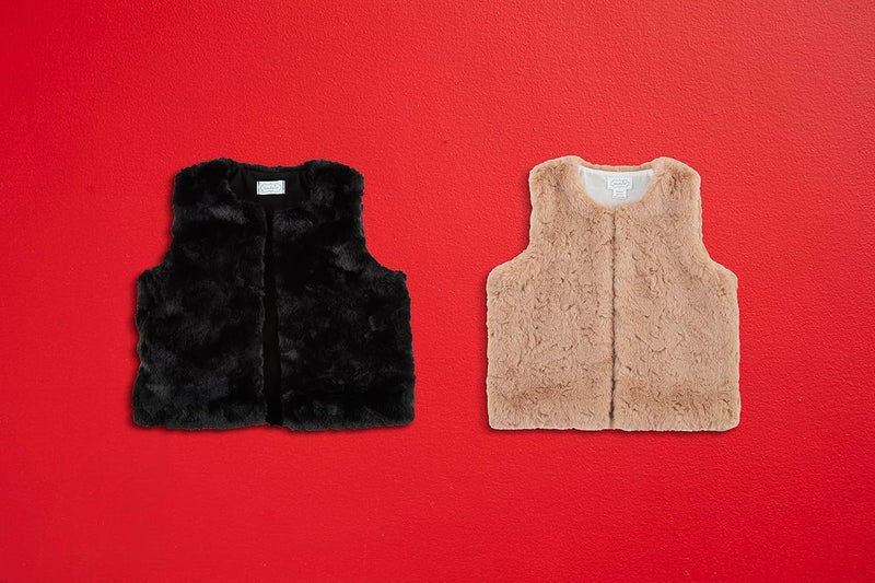 MudPie Girls Girls Fur Vest - Image 2